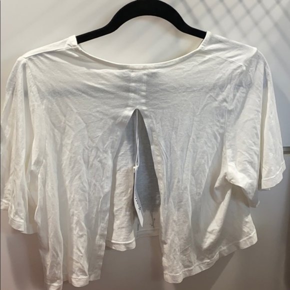 NWT Kylie Jenner Portrait Cropped White T-shirt M - Picture 3 of 4